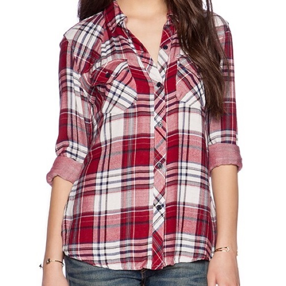 Rails Kendra Red/Black/White Plaid Button Down | Medium - Picture 5 of 5